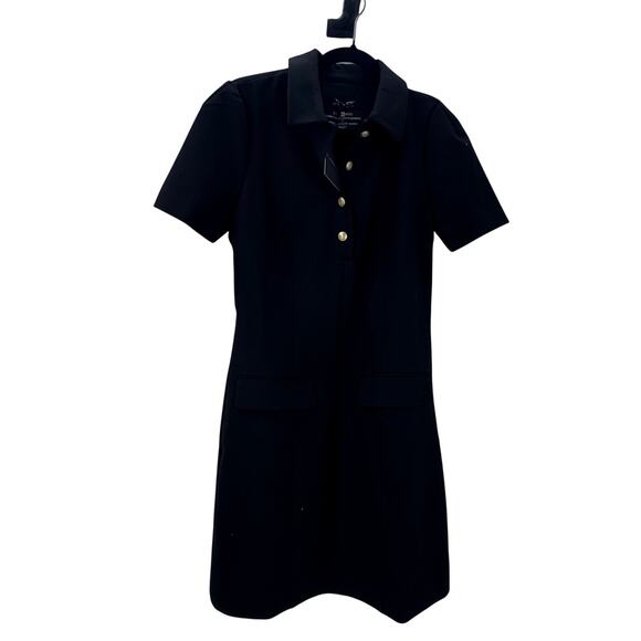 J. Crew Parc Dress Carrmen Four Season Stretch Stretch Black Size 4 Tall NWT